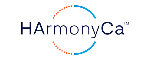 HArmonyCa品牌標誌，專注於高效的皮膚填充劑和美容療程，強調其創新技術。